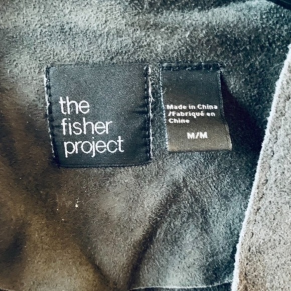 ✨✨Fisher Project Steel Gray Calf Suede Jacket ✨M✨ - Picture 5 of 6